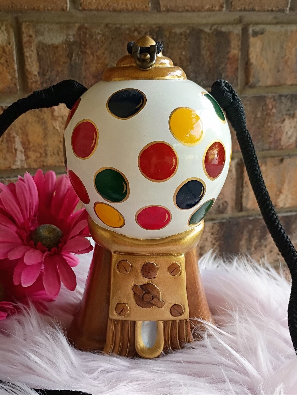 Timmy Woods Wooden Bubblegum Gumball Candy Machine Vintage Retro Novelty Bag